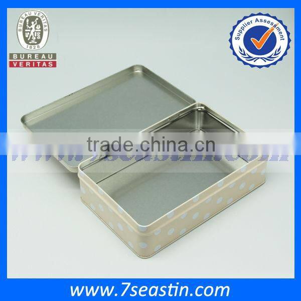 christmas butter cookie box rectangular metal box