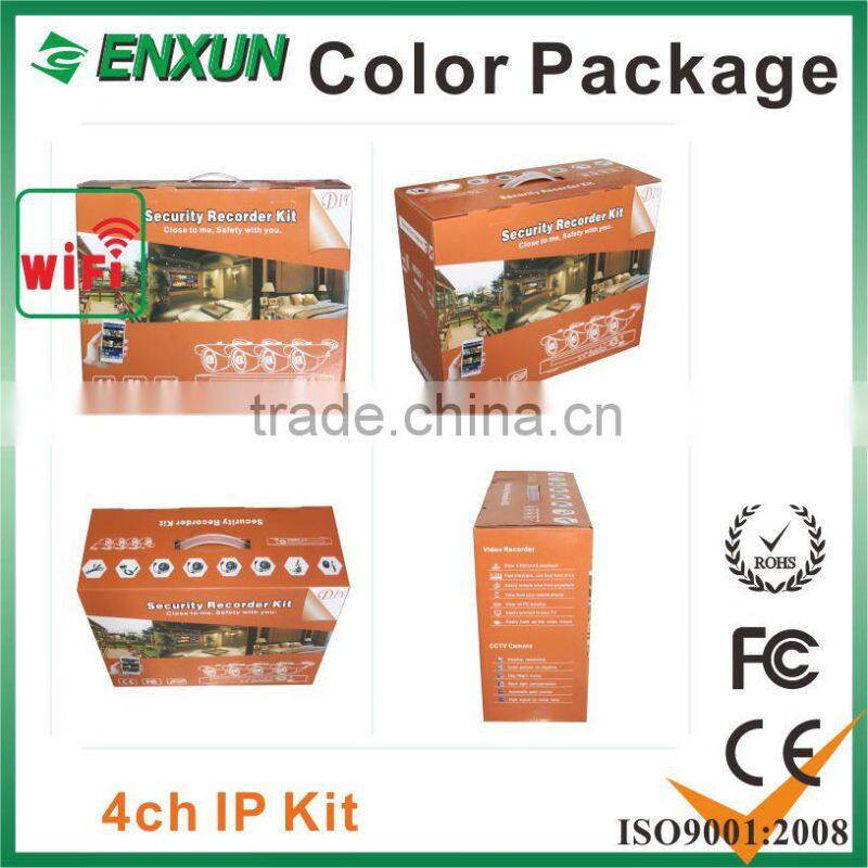 best quality wifi ip camera with nvr kit support p2p cctv camera system home security