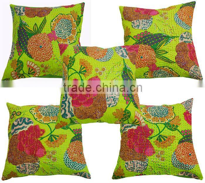 Kantha Cushion Covers Design Pattern