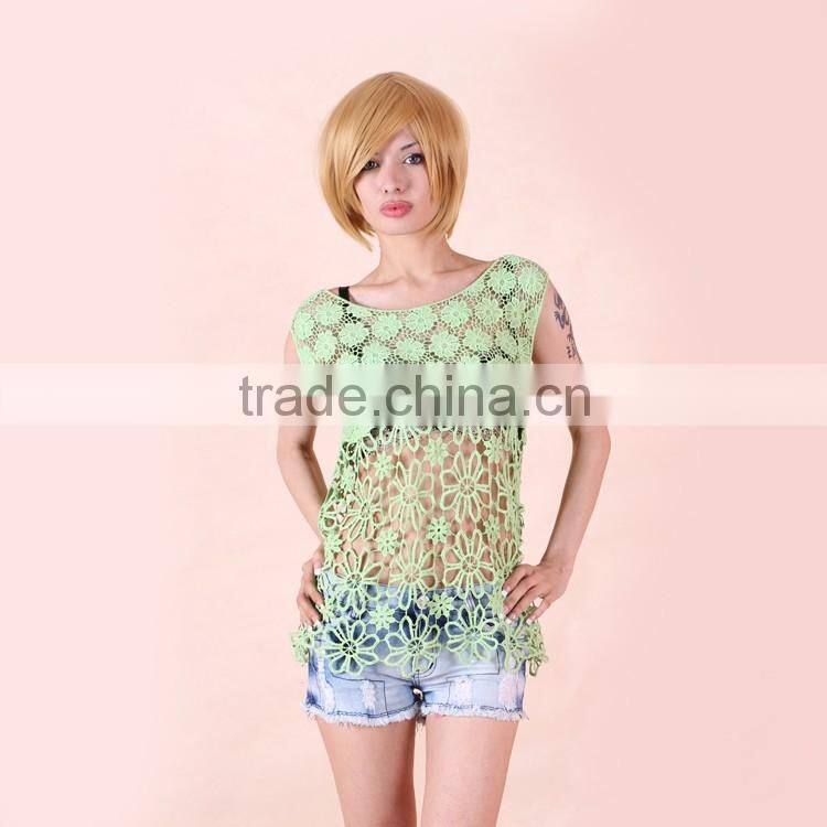 Green Transparent Sexy Lace Women Wear