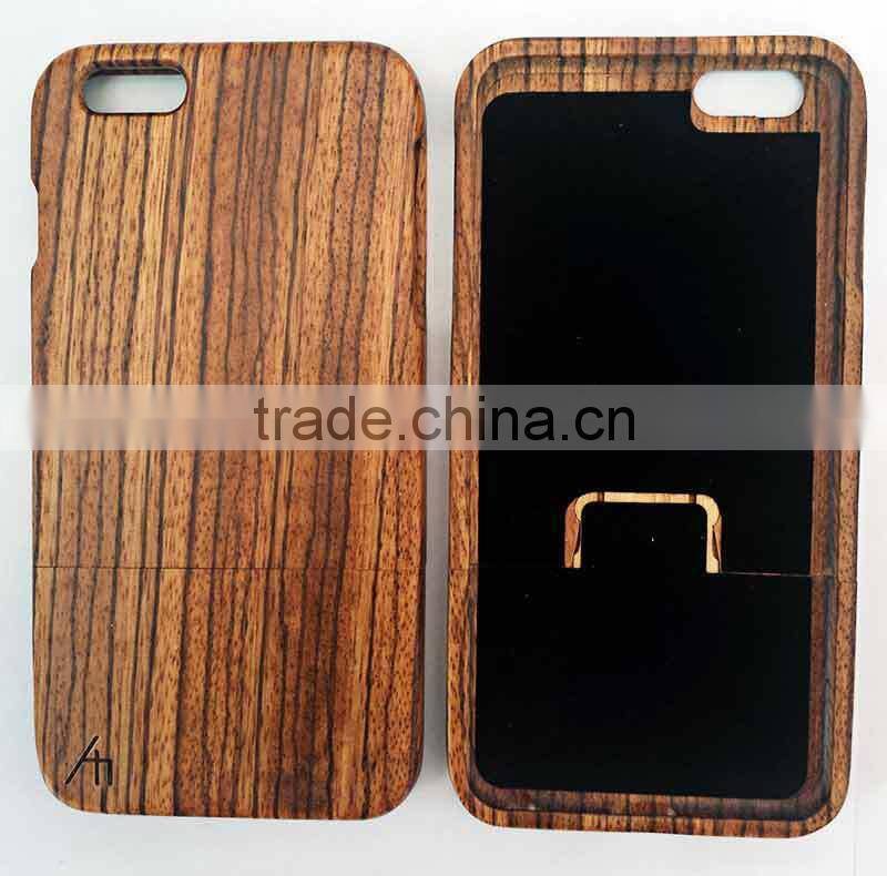 Zebra wood case for apple iphone6+