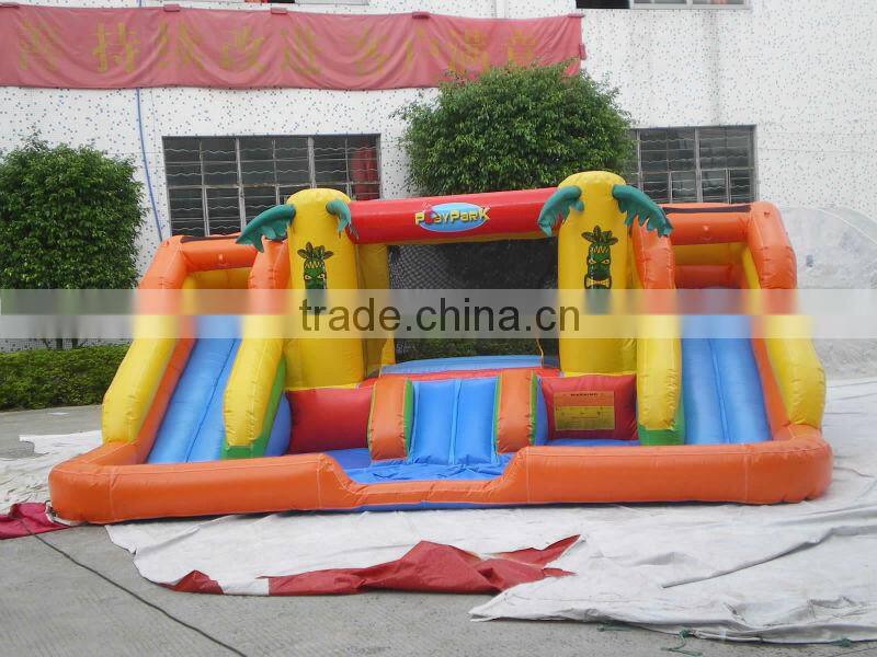 Hola yellow inflatable slide/custom inflatable slide for sale