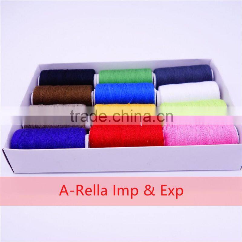 100% spun polyester sewing thread 8g/cone