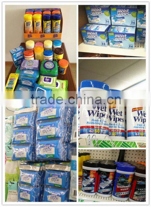 Canister Packing Cleaning Wipes Stainless Wet Tissue for Muti-surface