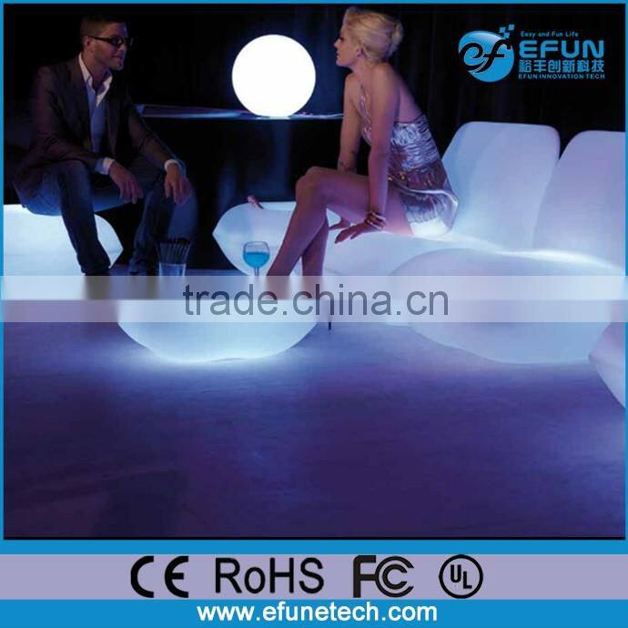 battery rechargeable illuminated soft color outdoor bar furniture sets,led light patio furniture