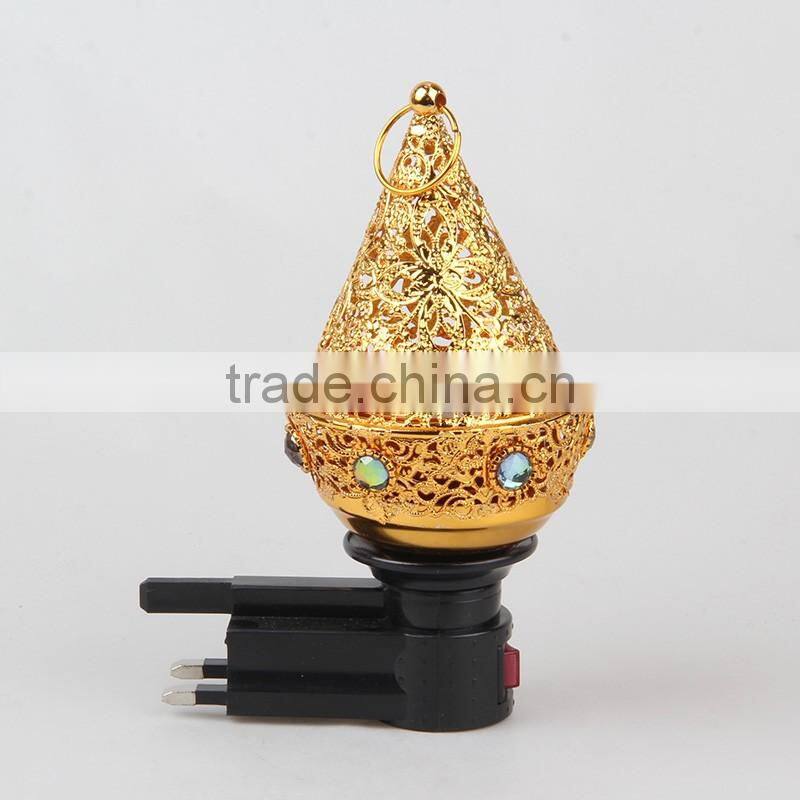 2016 new wholesale B-G or A-G plug silver or gold Electric Incense Burner