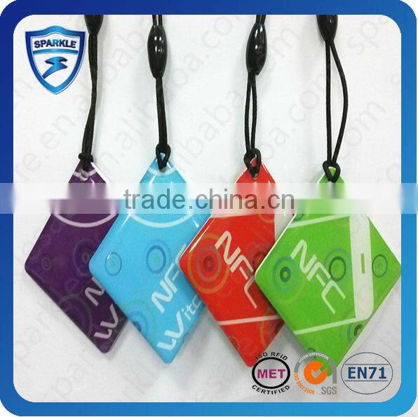 13.56MHz NFC Epoxy Keytag Waterproof NFC Tags