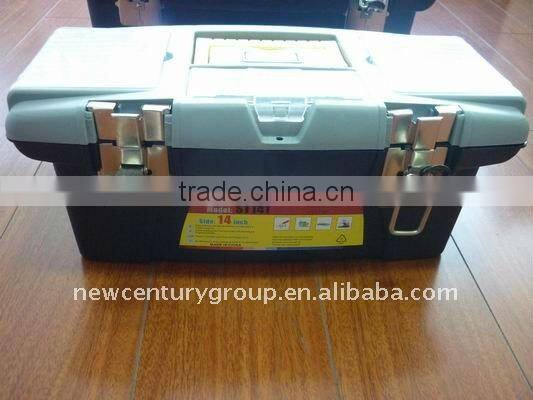 3pcs double deck plastic tool box