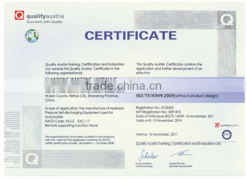 hydraulic cylinder for marine use