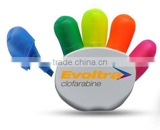 5 finger highlighter pen promotion pen