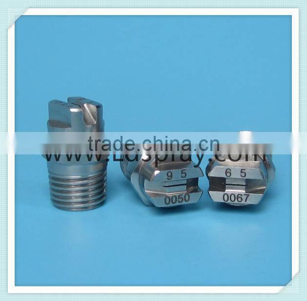 11001,9501,8001,6501,5001,4001,2501,1501 Small capacity flow rate of flat fan jet spray nozzle