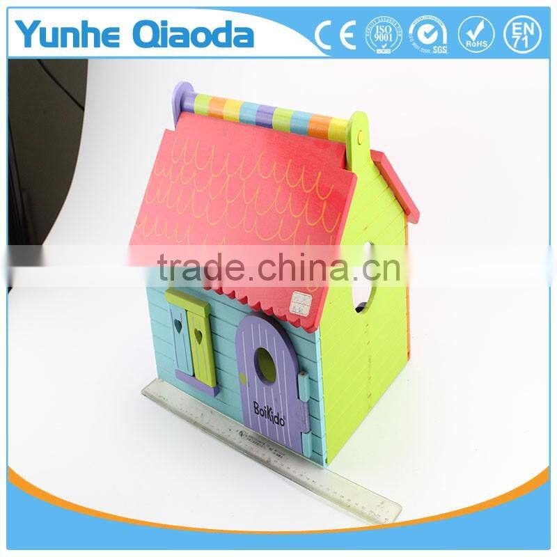Early Learning wooden play toys house packing house toy