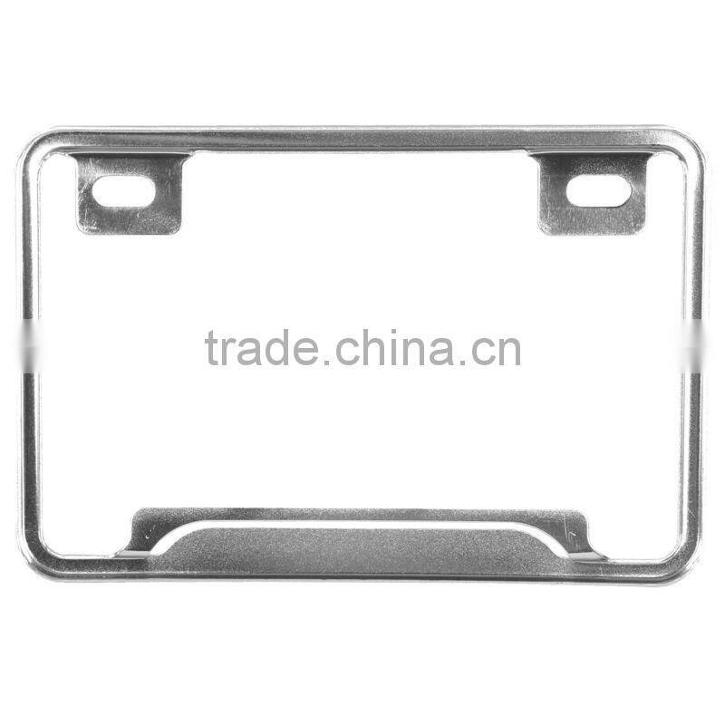 Motorcycle Silver Aluminum License Plate Frame For SUZUKI HONDA KAWASAKI DUCATI