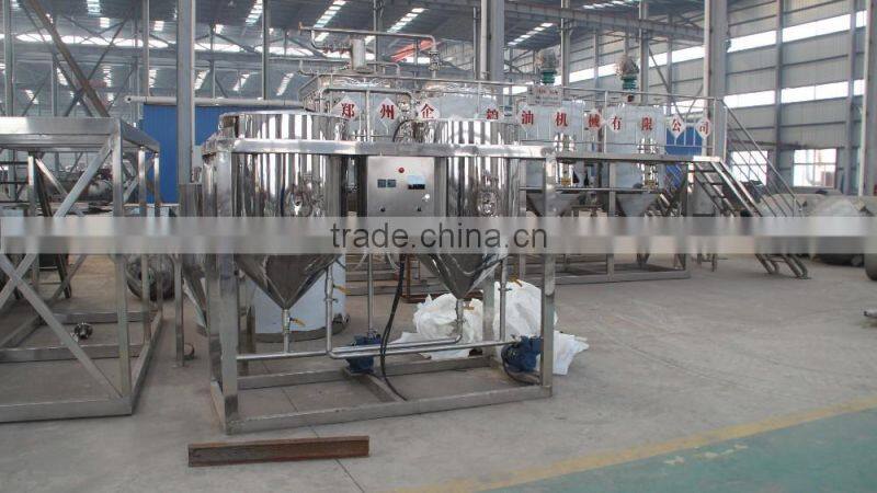 factory price 1-5TPD cooking oil degumming oil refining machine