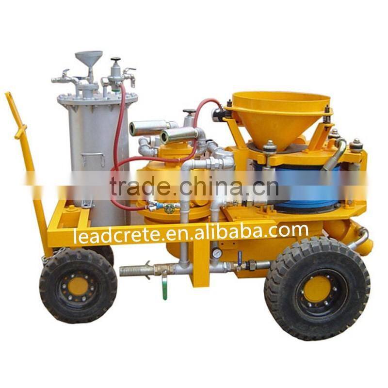 Tunnel building used air motor drive professional wet shotcrete machine