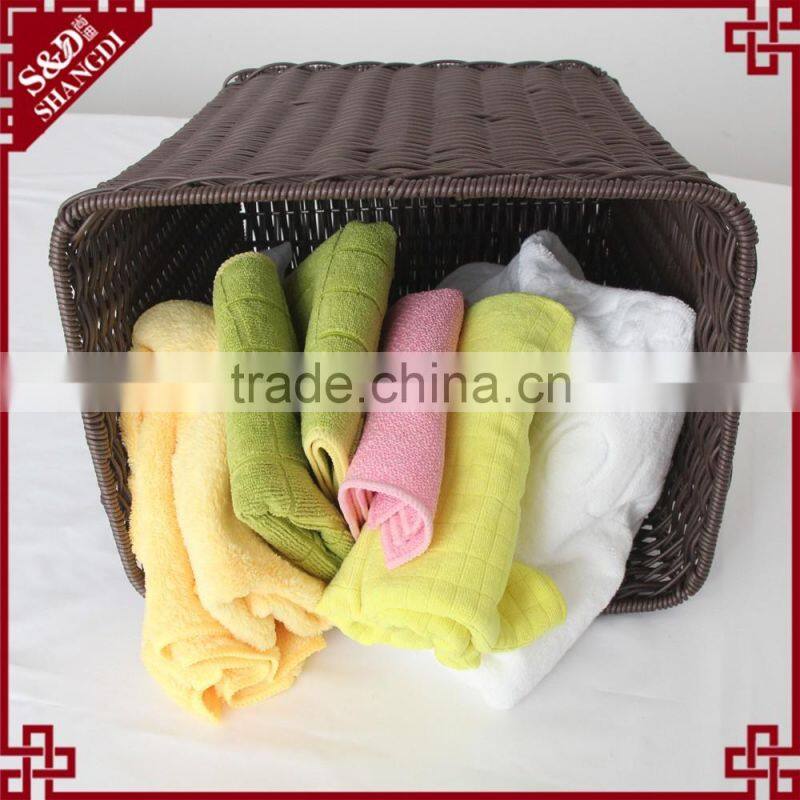Factory direct sale functional durable laundry basket pe rattan woven