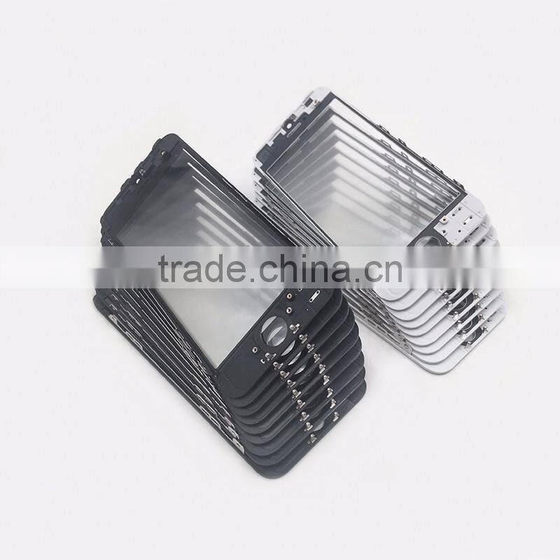 LCD front outer Glass with preinstalled frame cold Press frame +OCA Optical +Polrizer film For iPhone 6s for Iphone6s plus