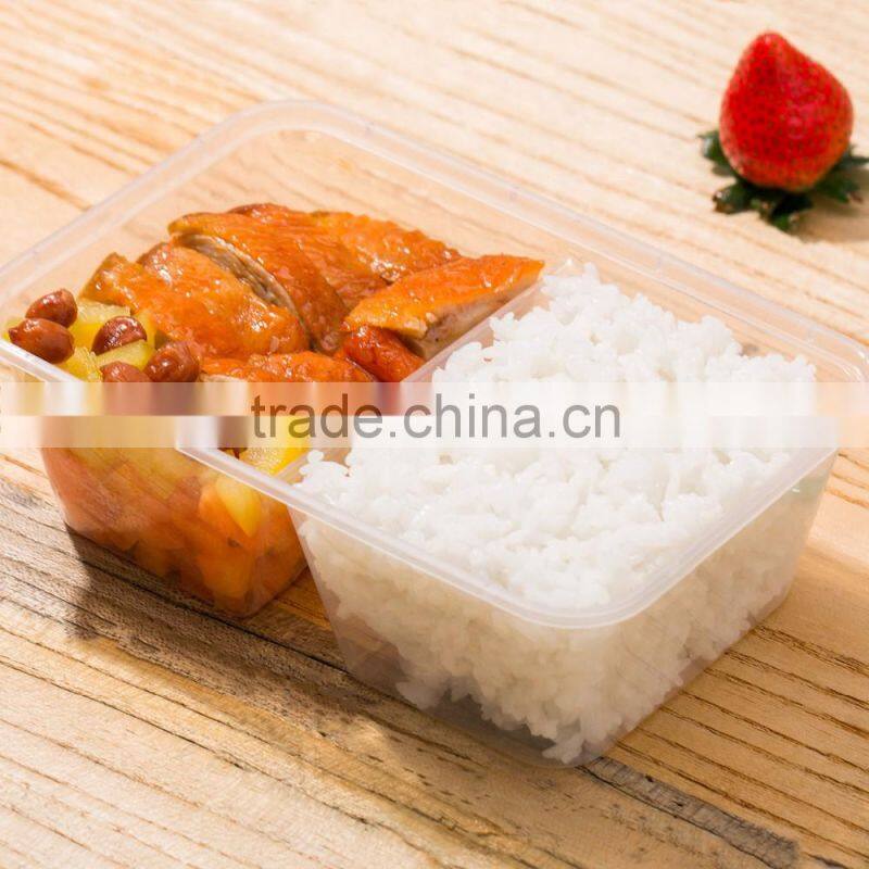 Kitchen sets 2 compartments food storage containers