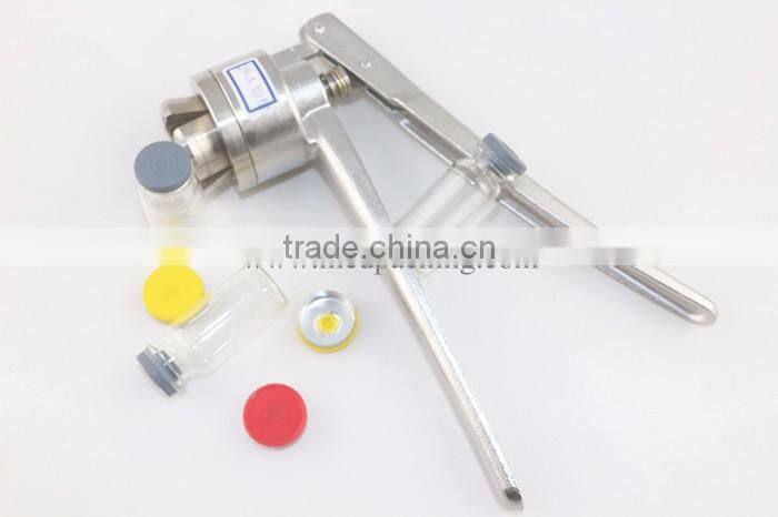 100sets/ lot 10ml Glass Vials+20mm Vial Stopper + 20mm Flip off Caps + 1pcs 20mm Vial Crimper