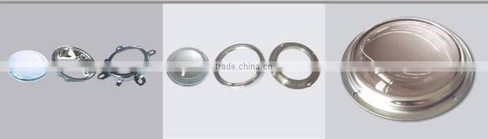LED High Transparency Glass Lens for various watts led
