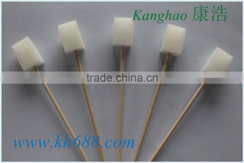 Factory directly sell triangle shape sterile oral swab, foam tipped oral swabs,disposable oral swabs,medical foam