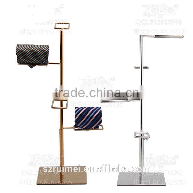 Practical free stand shop promotion fashion belt/tie display
