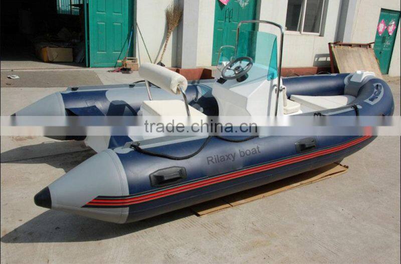 2015 hot sale 4.3m Rib inflatable boat manufacturers