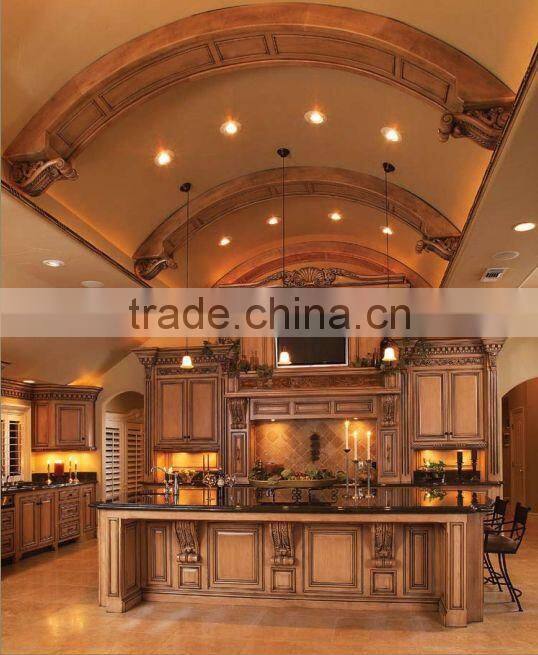 Luxury European/American Style Solid Wood Kitchen Cabinet/Kitchen Furniture