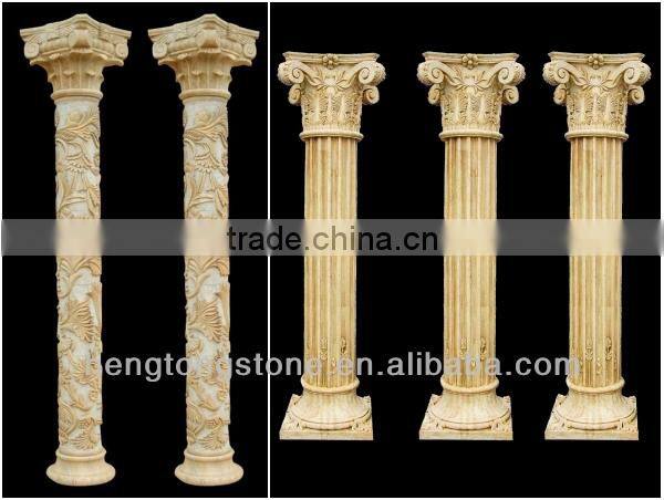 White Marble Roman Pillars for Sale