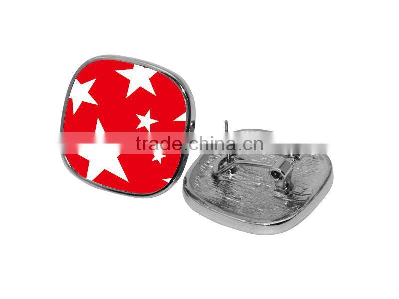 2015 shining fashion DIY sublimation Ear Rings