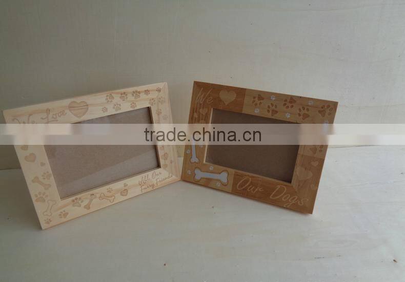 2017 Cheap beautiful Customized Design Wooden Photo Frame