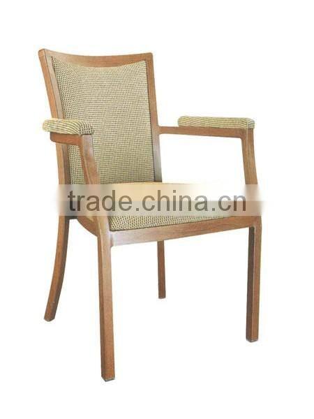 Steel armrest cafe chair