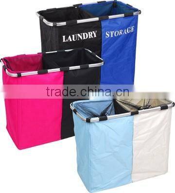2017 cheap promotion foldable factory basket washing hamper