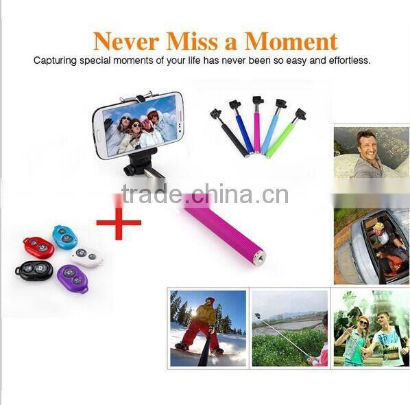 Bluetooth Extendable Selfie Monopod, wireless monopod for Iphone and Android smart phones