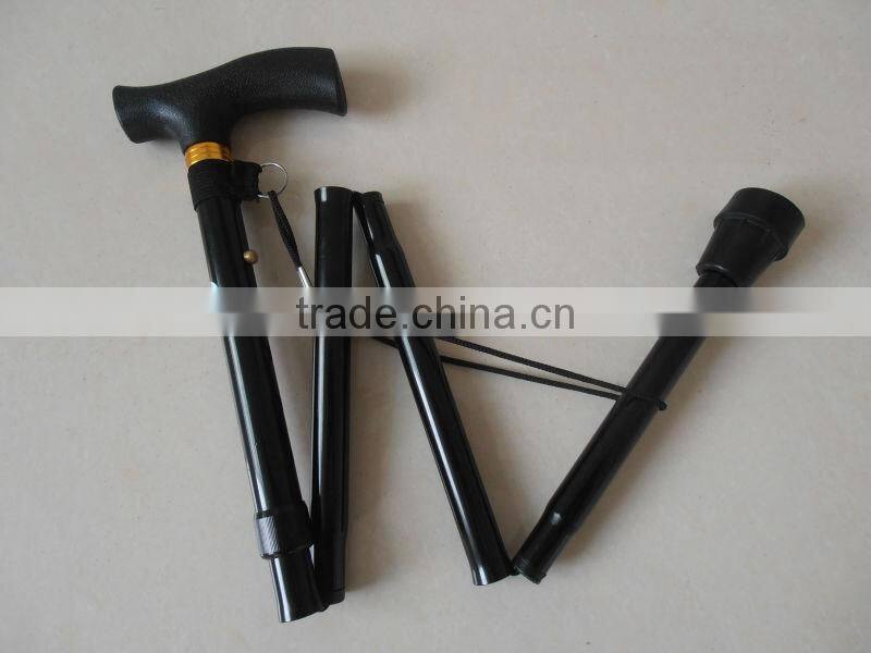 Folding Walking Stick For elderly/Aluminum Tube Foldable Crutch/Folding Crutch