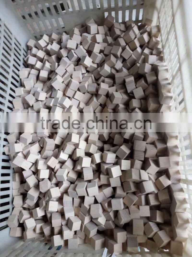 1.5" Natural Unfinished Hardwood Craft Wood Blocks