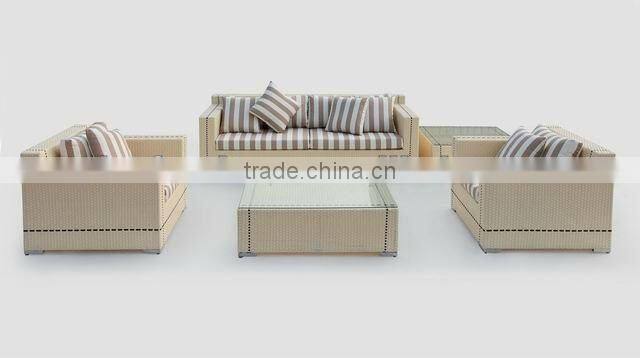 2016 season patio wicker furniture 4 pcs sectional sofa set