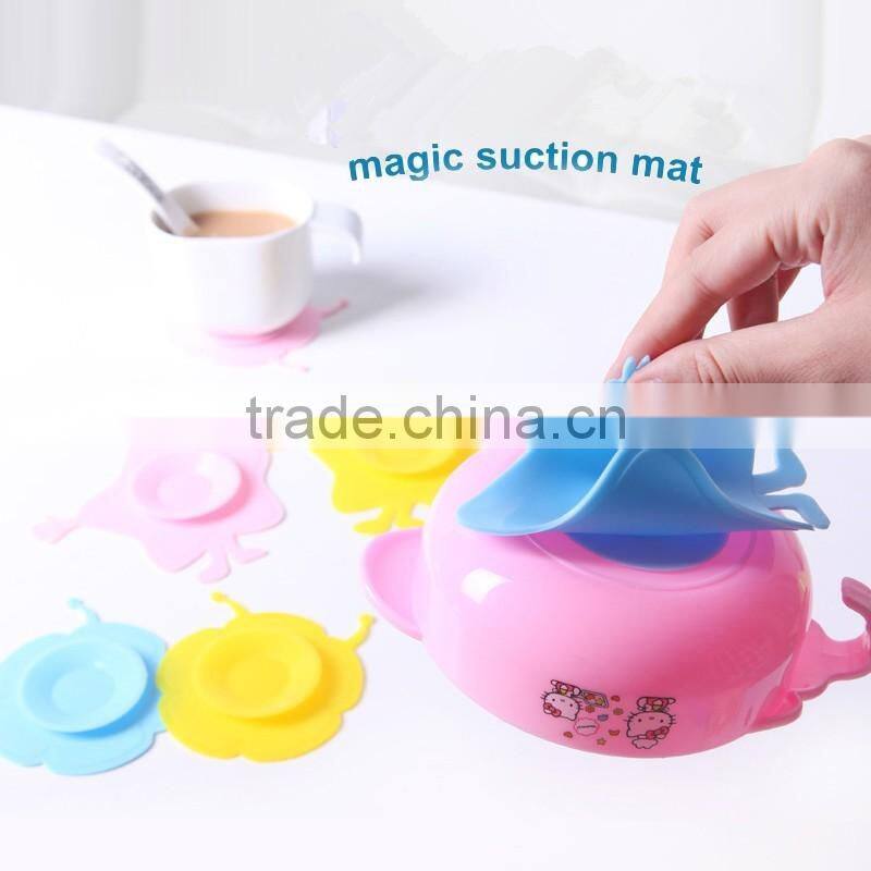 ChildernTableware sucker silicone sucker anti-skid magic suction