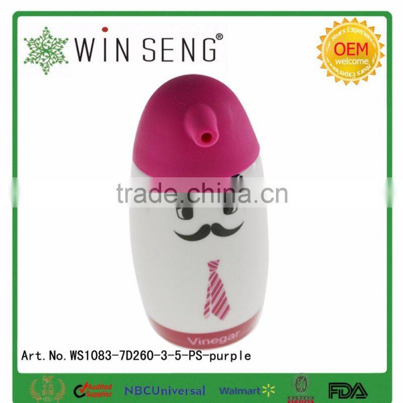 Porcelain condiment set Oil & Vinegar Bottle salt & pepper shaker