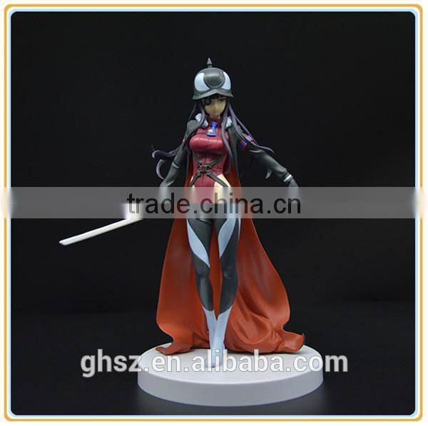 Custom plastic ancient statue hand paint craft pvc fighter figurine manufaturer