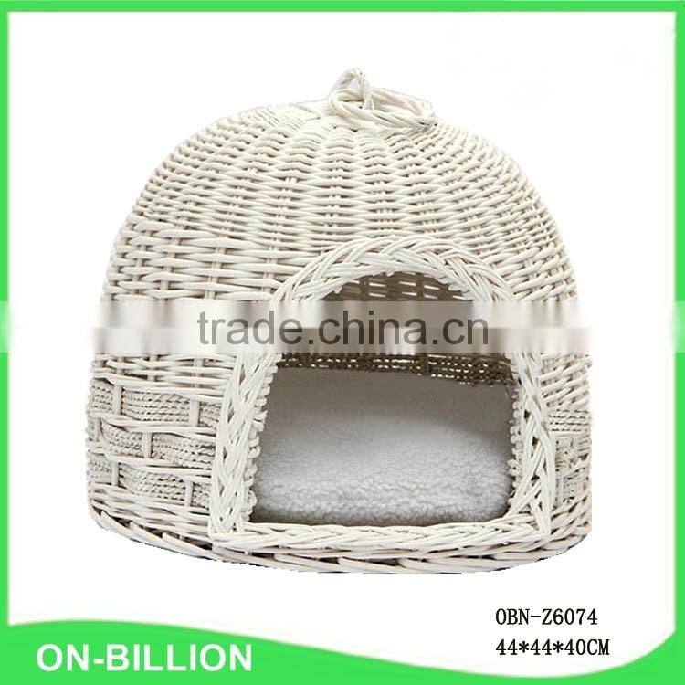 Newest disposable classic white wicker cat basket