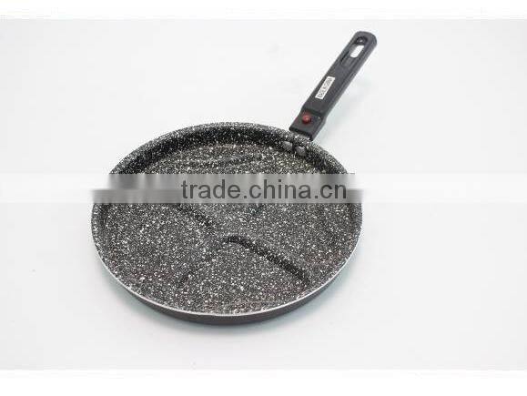 non stick marbel coating multi-use divided frying pan