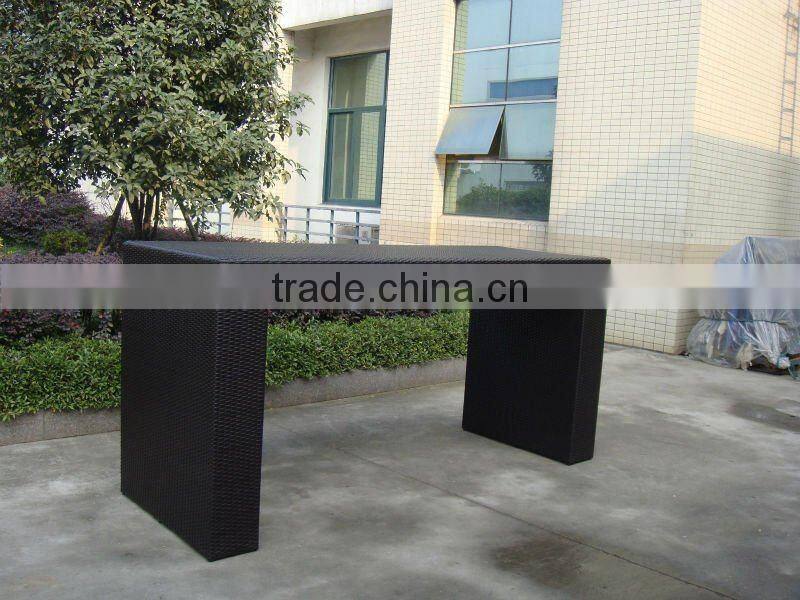 Outdoor Furniture Bar Table Chairs Patio Dining Rattan Wicker Set 9pcs New