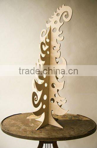 Wooden party decorations christmas tree for sale