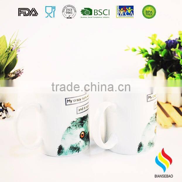 Ceramic sublimation mug with customer printing