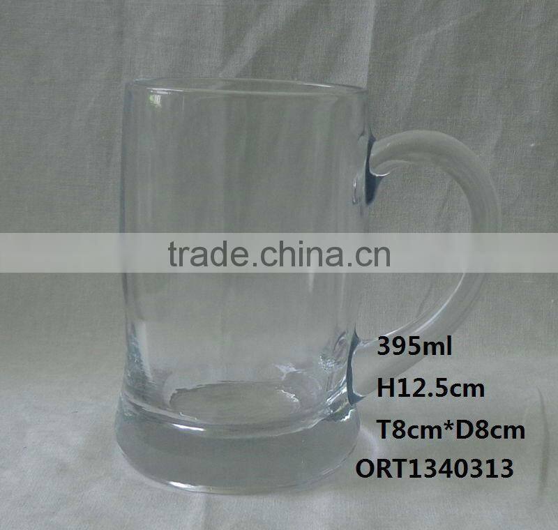 Glass Beer Stein mug with handle, beer glass