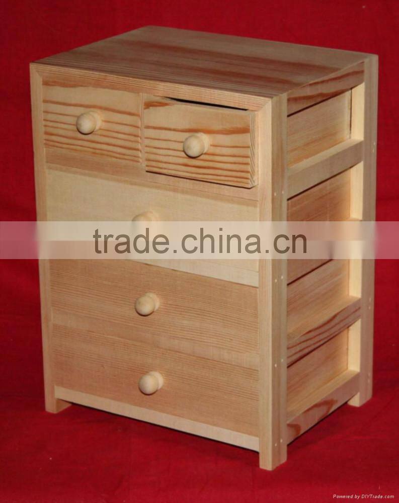 Pink Painted Wooden jewelry Drawer