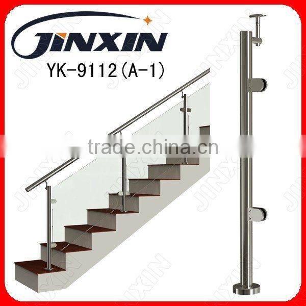 JINXIN customized glass fence_tempered glass fence panels stair railing cost