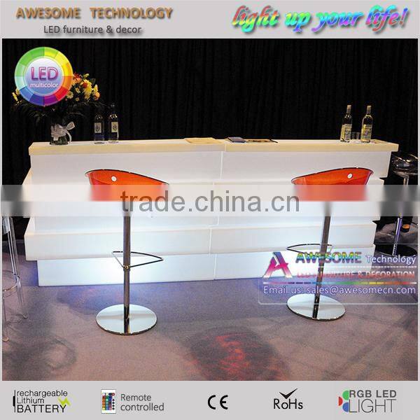 New style popular hot led furniture / glow led bar table