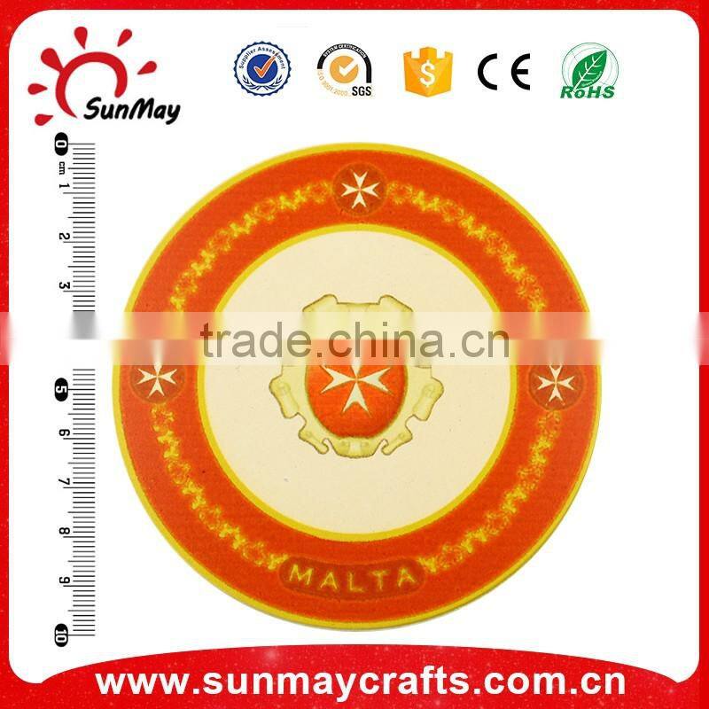 personalized color painting high quality absorbent coaster